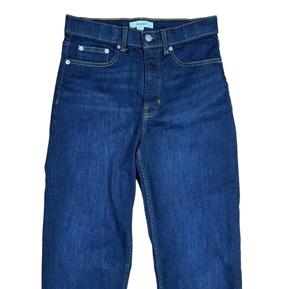 SPANX Lycra Ankle Slim Jean Hayward Wash Mid Rise Stretch Denim Size 8 NEW - Picture 2 of 11